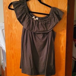 MICHAEL KORS Green and Gold Blouse